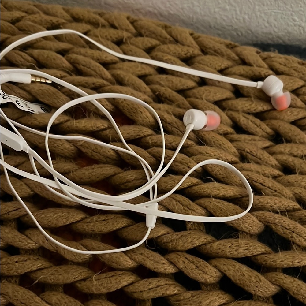 White Wired Headphones
